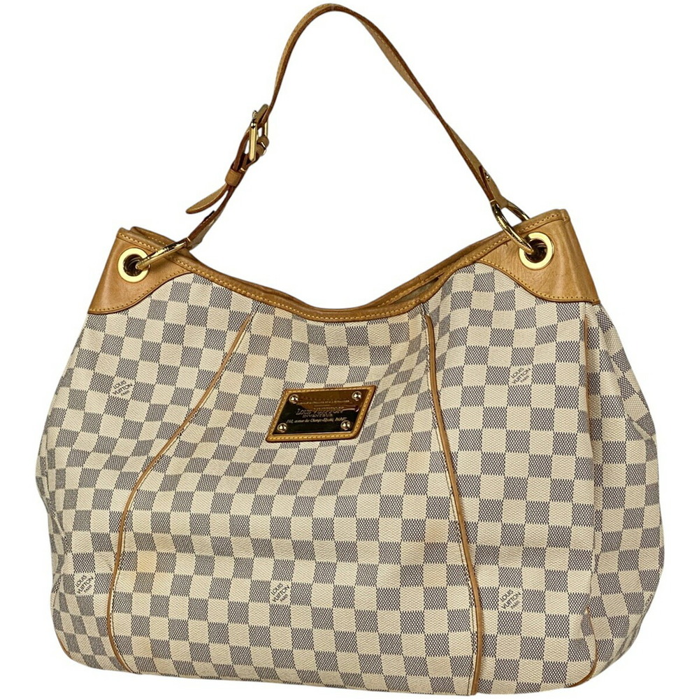 Louis Vuitton Galliera GM Shoulder Bag Damier Azur White s